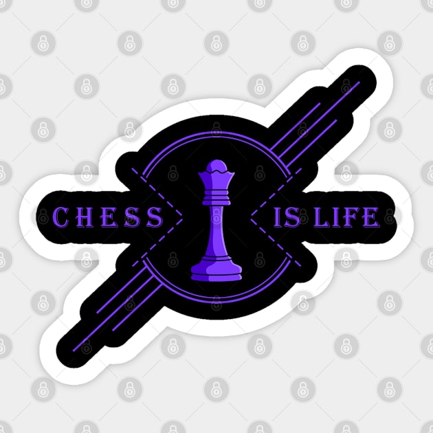 Chess is life Sticker by Markus Schnabel